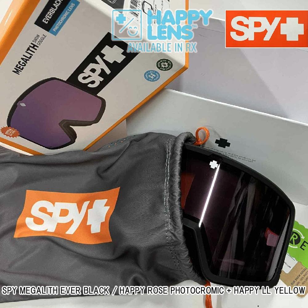 【新品】25-26 SPY MEGALITH EVER BLACK 調光レンズ