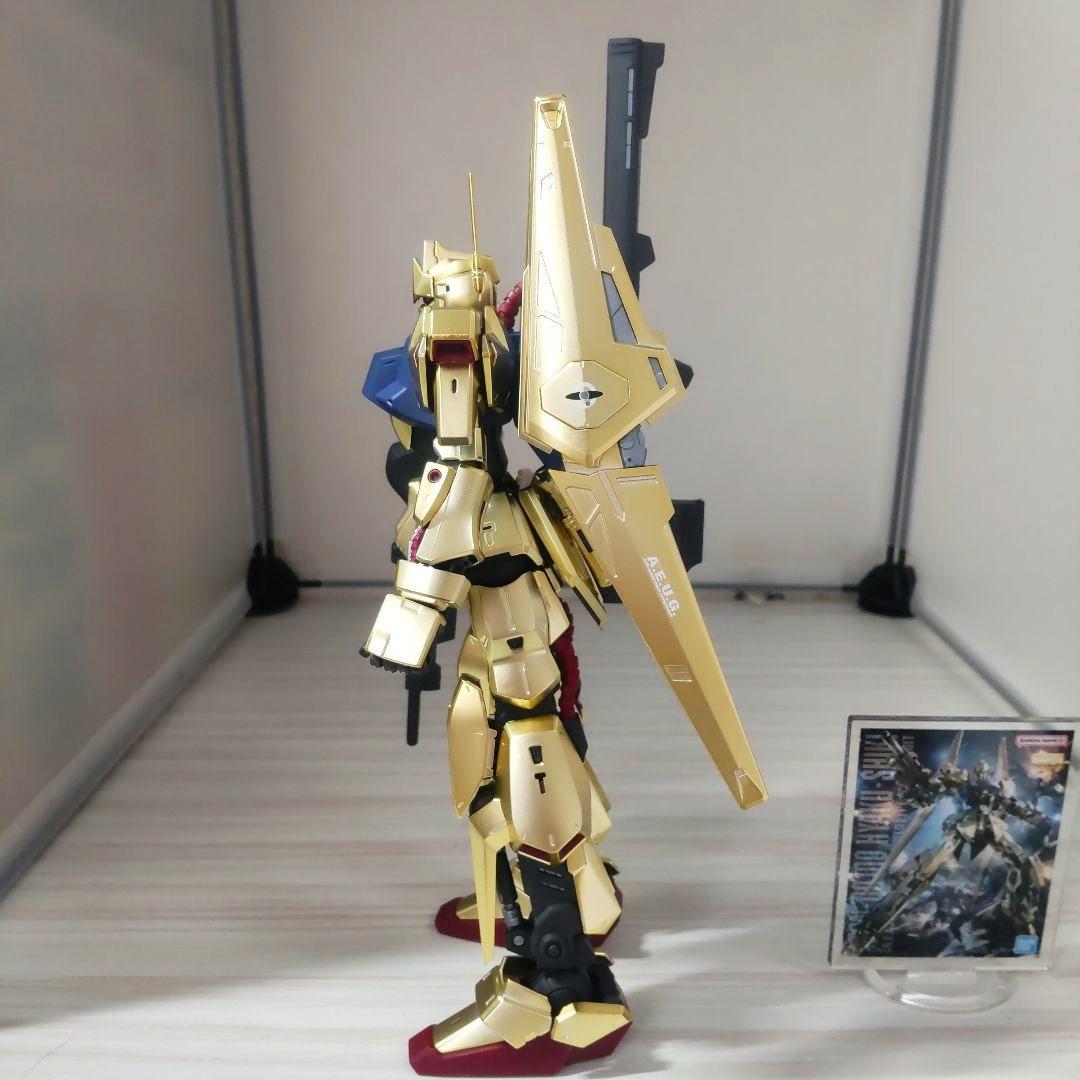 ガンプラMG1/100百式（ゴールドコーティング仕様）素組み完成品ケース付き