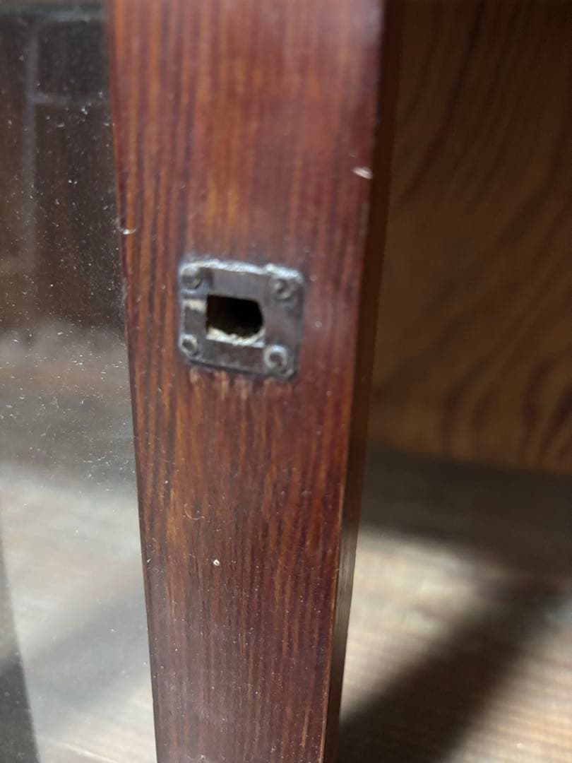 古家具　アンティーク　ガラス戸収納棚 飾り棚　商品棚