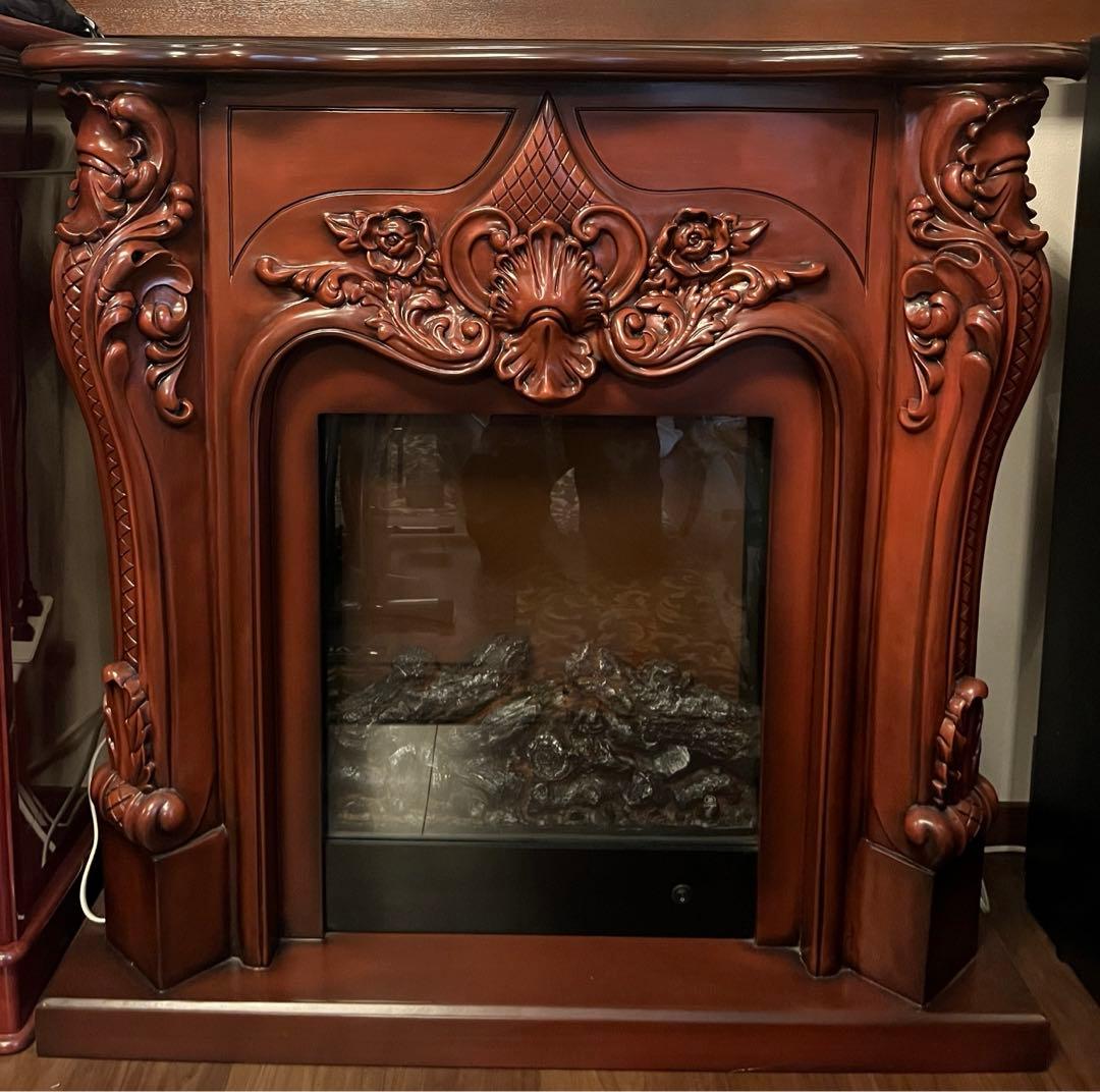 暖炉風　オブジェサイドボード　輸入イタリア製　アンティーク家具