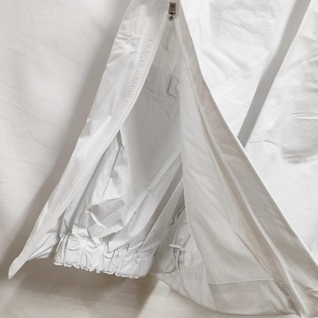 ○★新品未使用 パーリーゲイツ リップストップレインスーツ上下セット ホワイトS