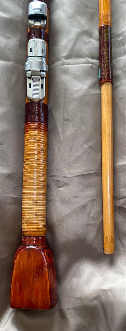 m403竹製黒鯛チヌ竿 横浜伝統のヘチ竿