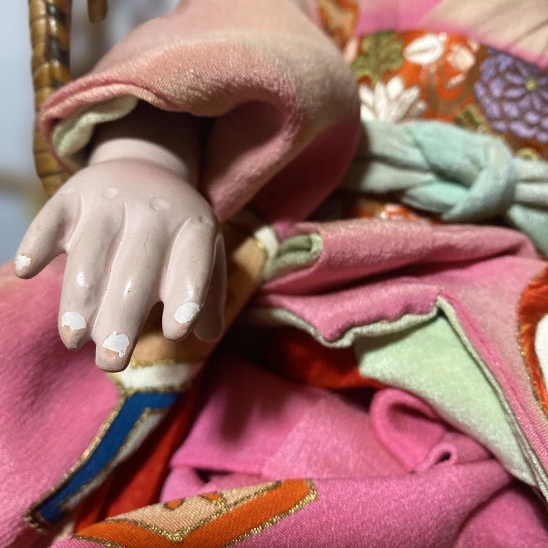 市松人形　希少　☆ほまれ人形☆　自由人形　４５ｃｍ　まつげ みつおれ　樫村瑞観？