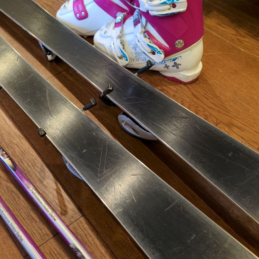 送料無料 K2 112cm ガールズ用スキーセット。ノルディカ20cmブーツ