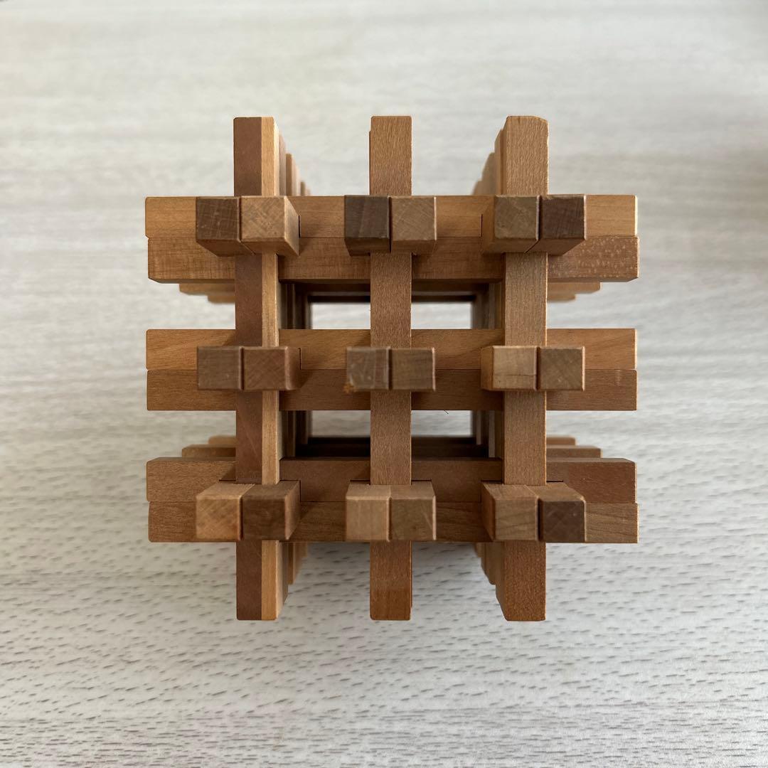 希少 組木細工 山中組木工房 パズル 玩具 オブジェ インテリア