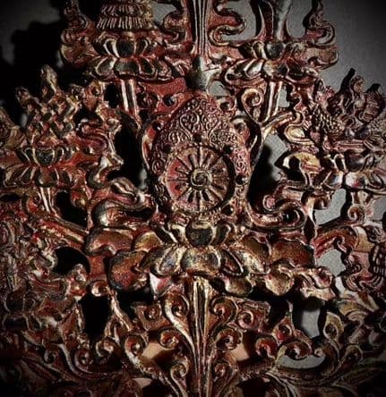 銅器 仏教  八宝樹金剛 古美術 コレクション品 銅製 工芸品 彫刻装飾品置物