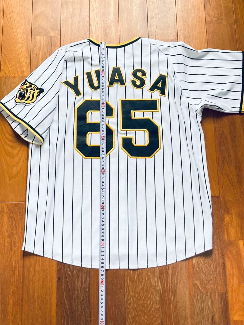 阪神タイガース 湯浅 ユニフォーム　メンズS 湯浅京己　刺繍　ミズノ