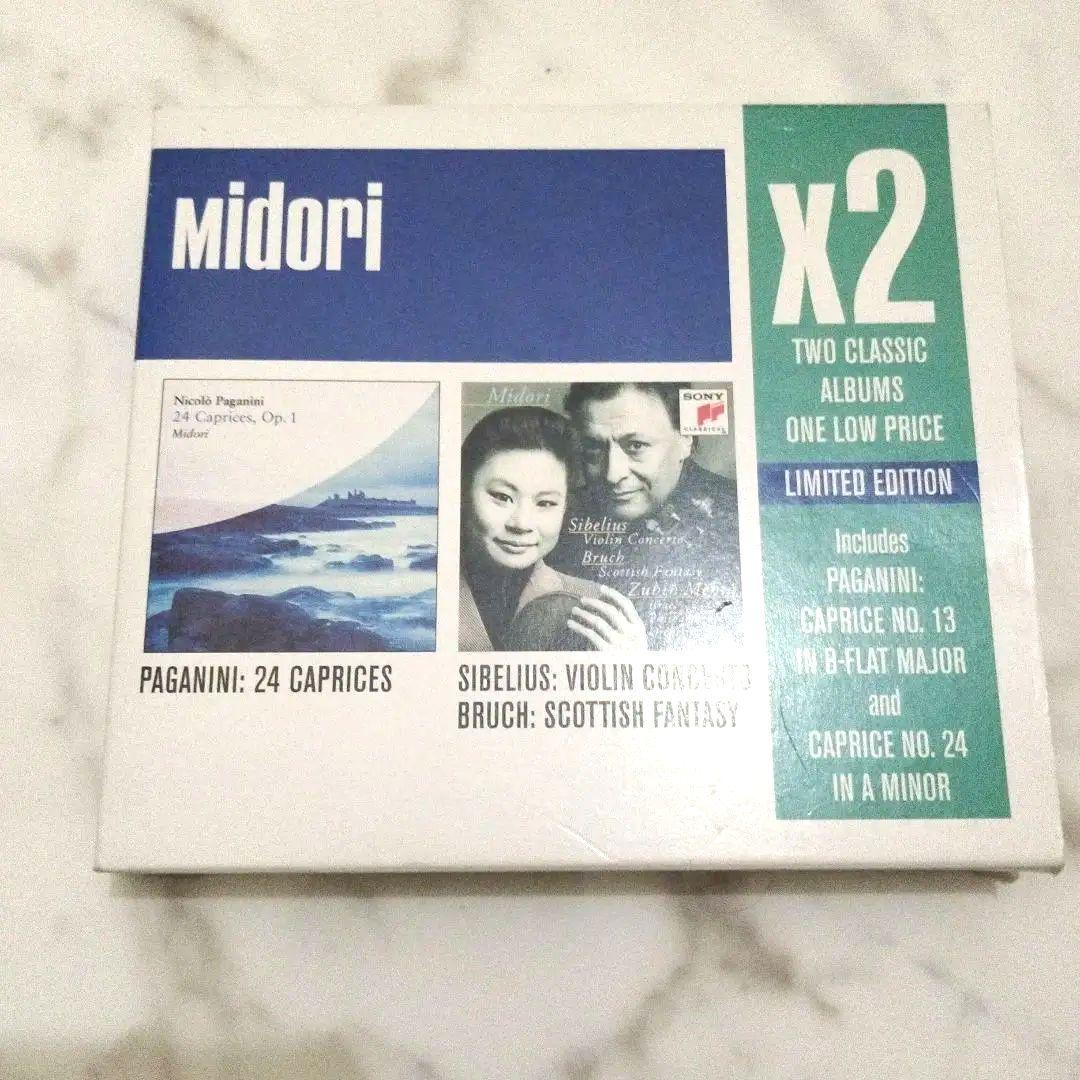 Midori X2 Paganini Sibelius 五嶋みどり CD