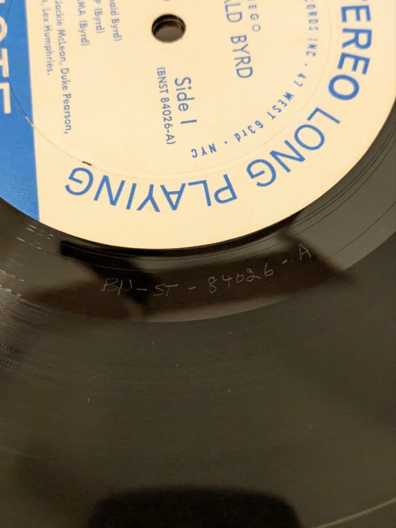 RVG刻印有 Donald Byrd Fuego ST-84026