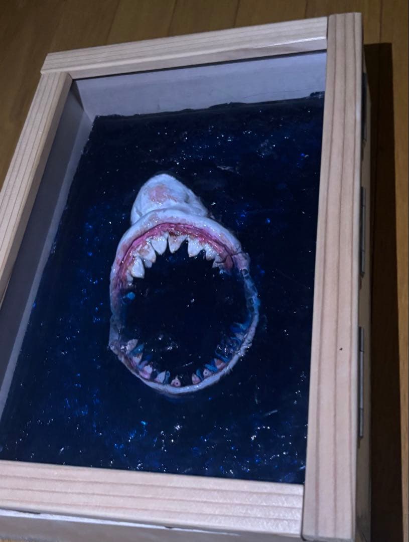 サメの口 立体レジンアート作品（YouTube:ラリティア）で制作過程観れます