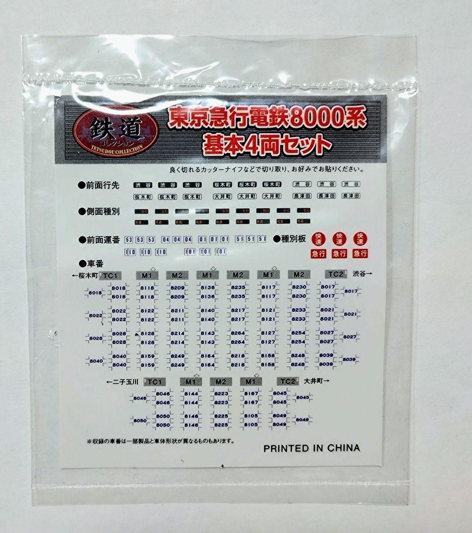 「ジャンク」鉄コレ 東急8000系 ８両セット