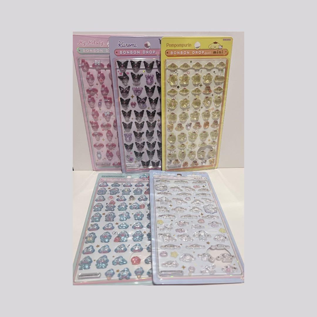 ボンボンドロップシール　うるちゅる　コットンパフィーシール　まとめ売り