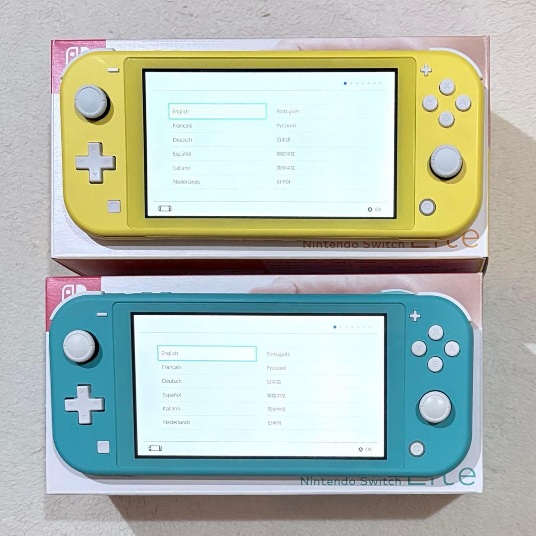 Nintendo Switch Lite 本体・箱・充電器・ケース 2台セット
