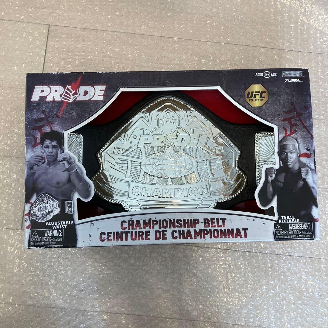 PRIDE チャンピオンベルト フィギュア付き　プロレス　ノゲイラ弟サイン付