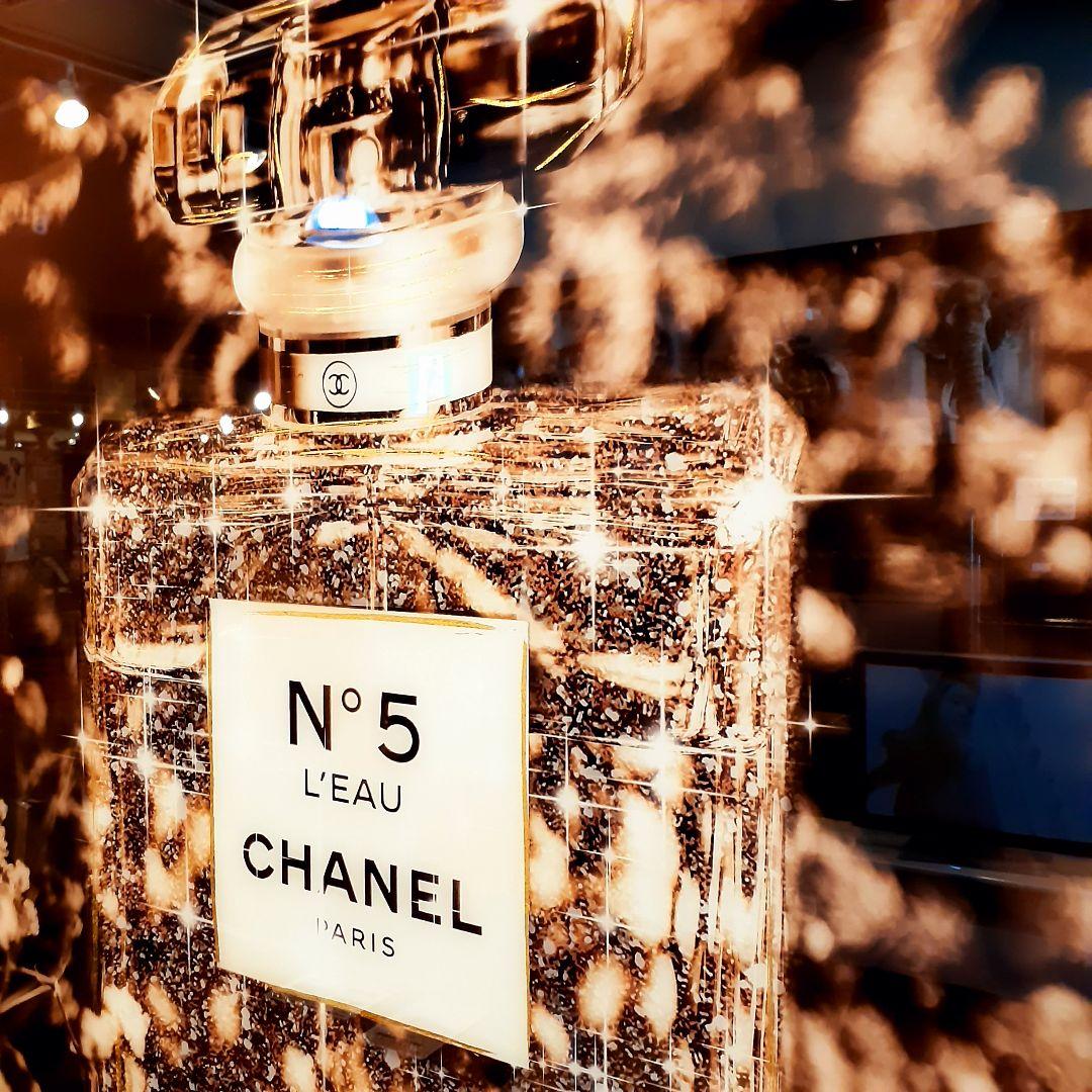 輸入雑貨　ミラーアートパネル『CHANELI』　特殊強化ガラス仕様　200cm