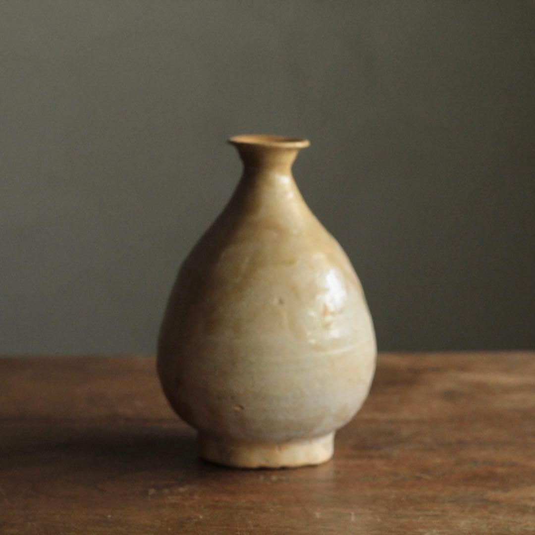 李朝 堅手 瓶 朝鮮美術 古美術 古道具 アンティーク 飾り壺
