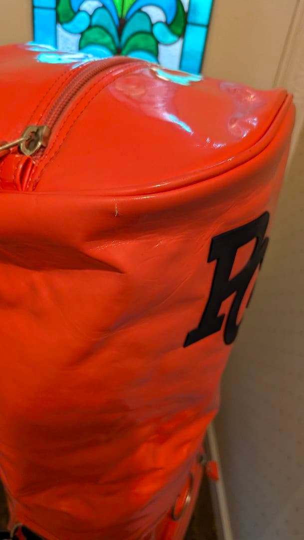 yuki PEARLY GATES キャディバッグ オレンジ 使用品