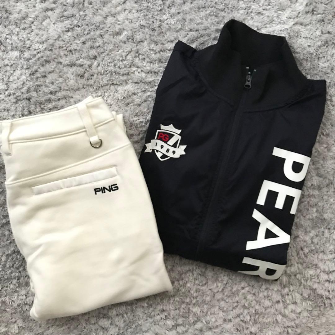 PEARLY GATES ブルゾン　アウター　PING 裏起毛パンツ　2点セット