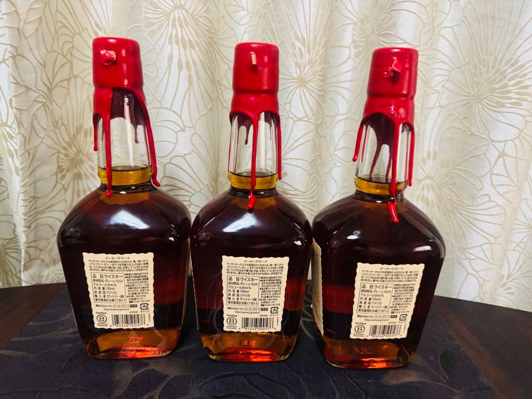 【未開封】メーカーズマークMaker’s Mark 3本&グラス2個&タンブラー