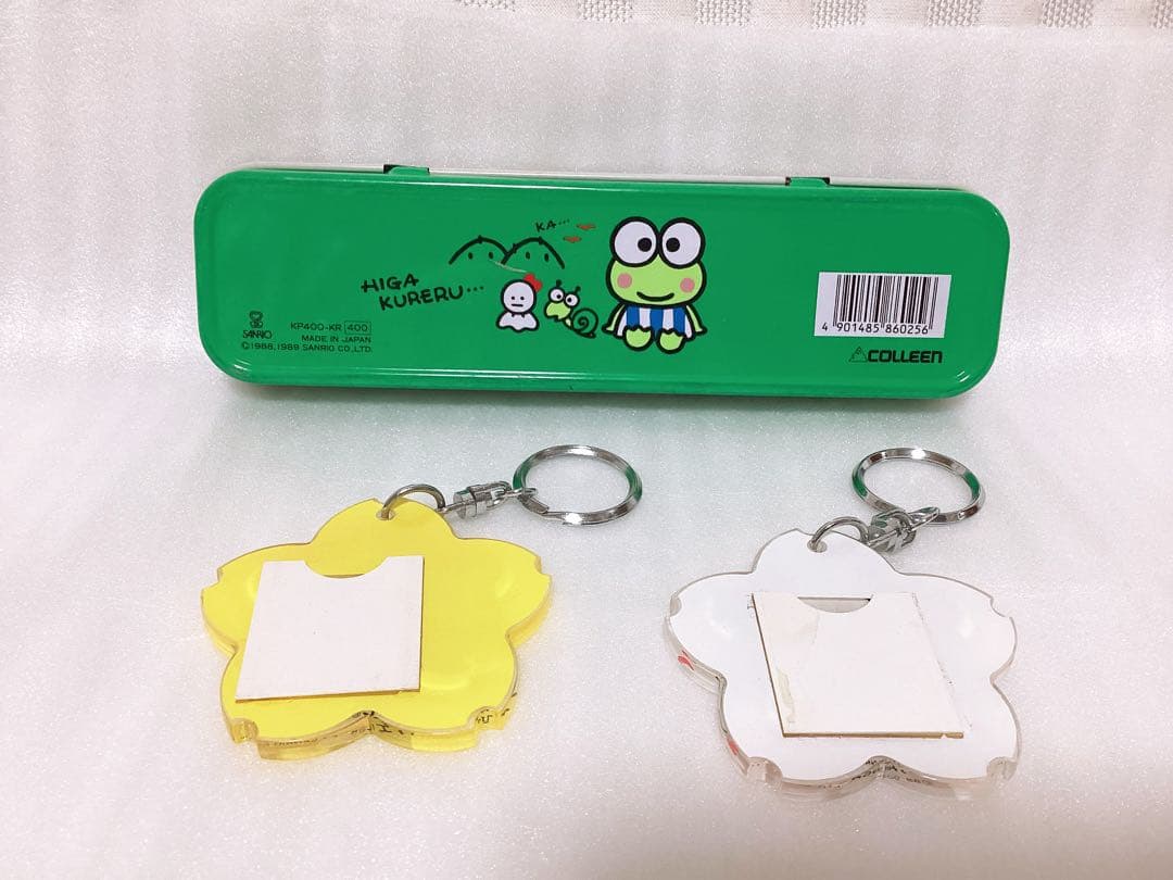 昭和レトロ サンリオ❤︎けろけろけろっぴ❤︎キーホルダー&缶ペンケース ⭐️特典付き⭐️