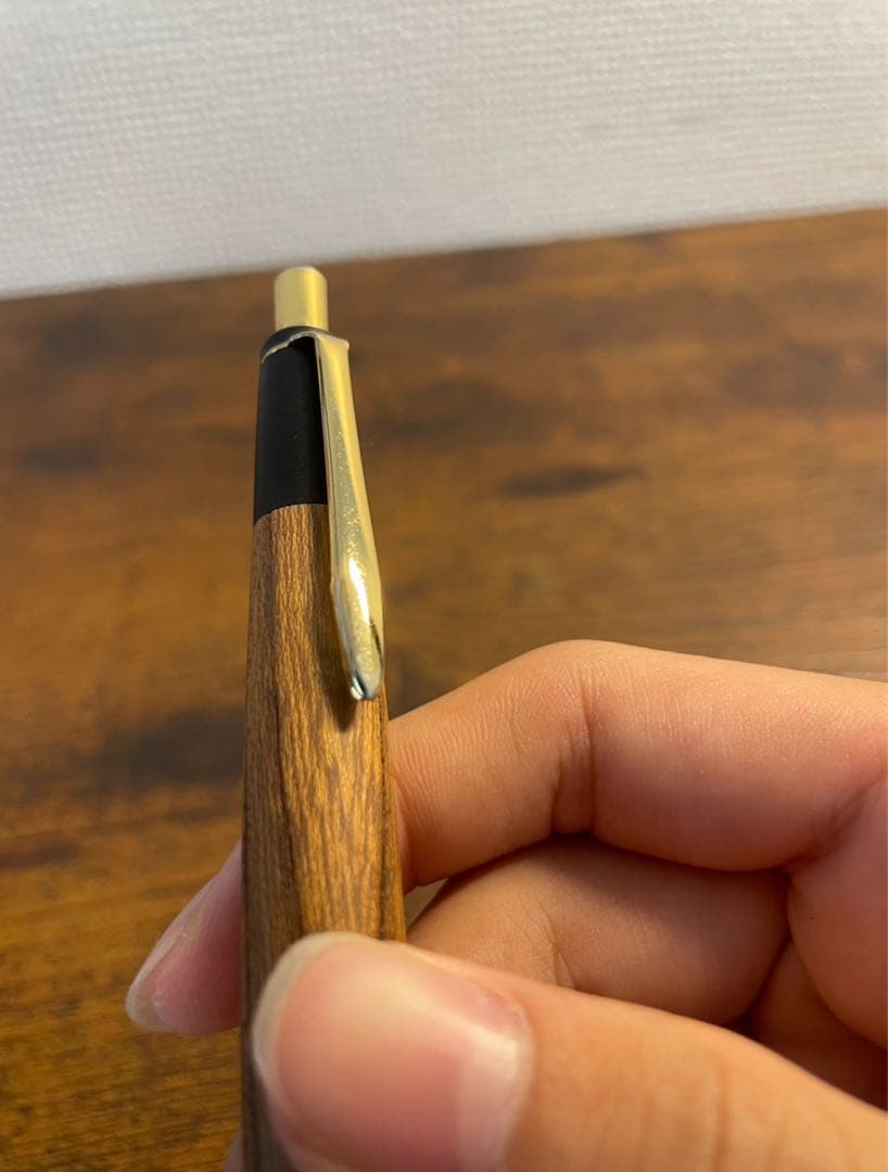 ボナンペン欅シャープペンシル　真鍮金具
