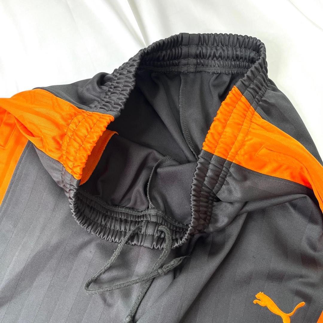 極美品 プーマ　ジャージ　セットアップ　ダークグレー　オレンジ　XL プージャー