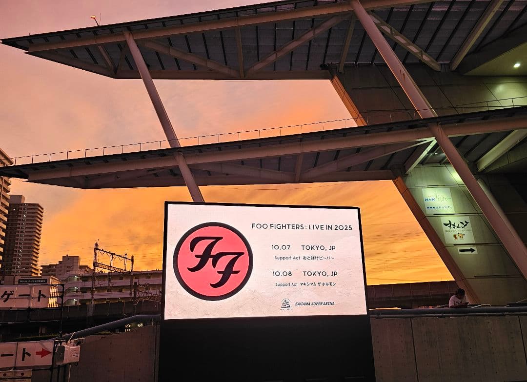 【セトリ付】Foo Fighters　MATCHBOX COBRA T/S