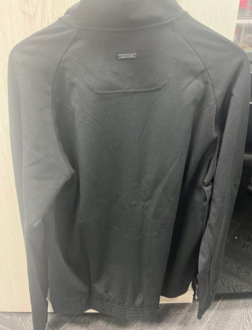 マスターバニー　ピンドッド柄ジャガード フルジップカットソージャケット　パーカー