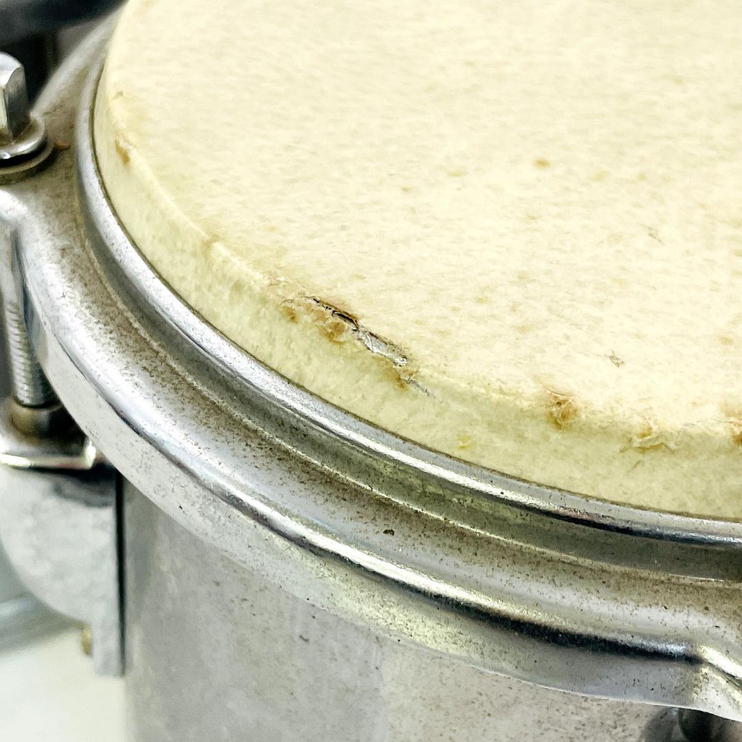 ボンゴ 本皮ヘッド 金属シェル ヴィンテージ 楽器 打楽器 BONGO