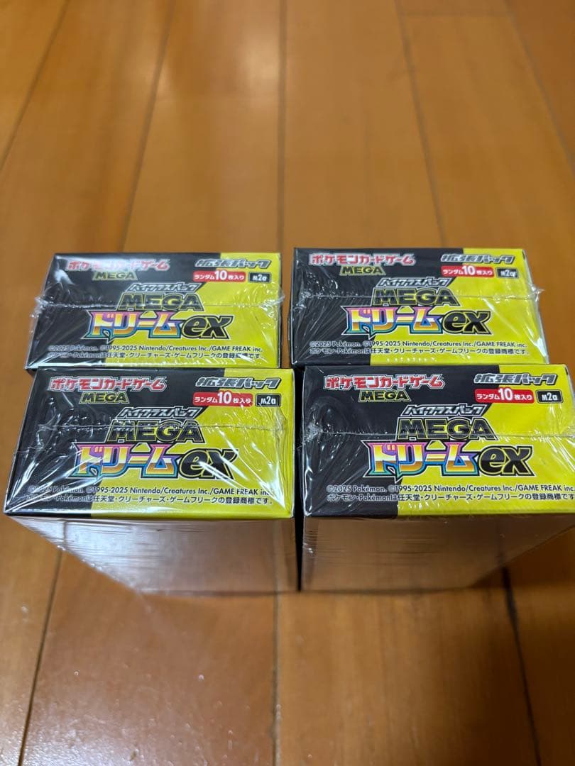 ポケモンカード MEGAドリームEX 4boxシュリンク付き