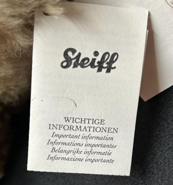 Y 美品 シュタイフ テディベア ドイツ製 ぬいぐるみ 35cm 039683