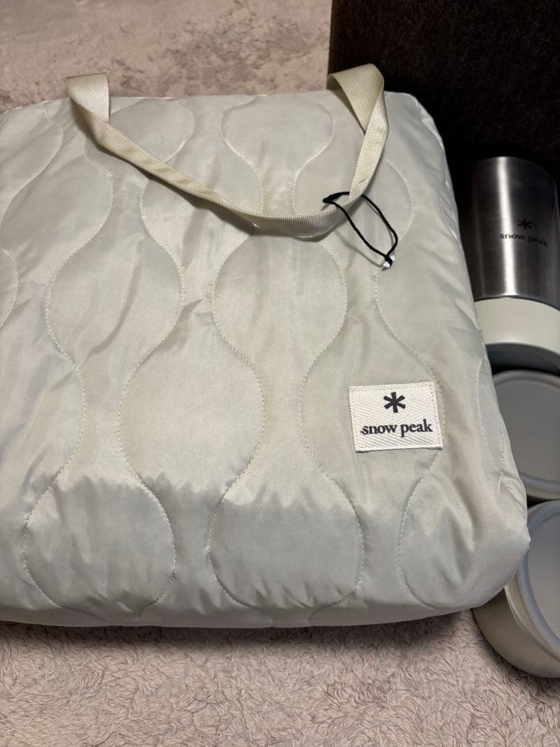 スノーピーク ピクニックラグ アイボリーと タクバコトバチセット