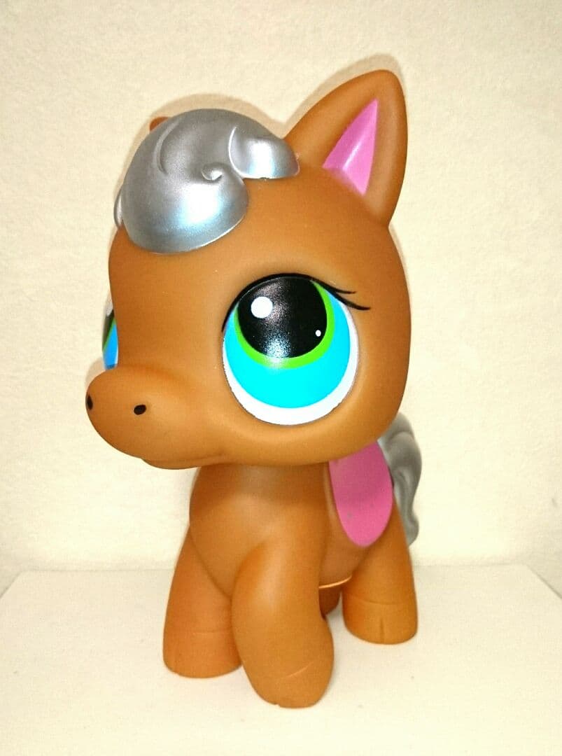 ジャンク ビンテージ 新品 歌う 光る ポニー ソフビ ドール 人形 馬 置物