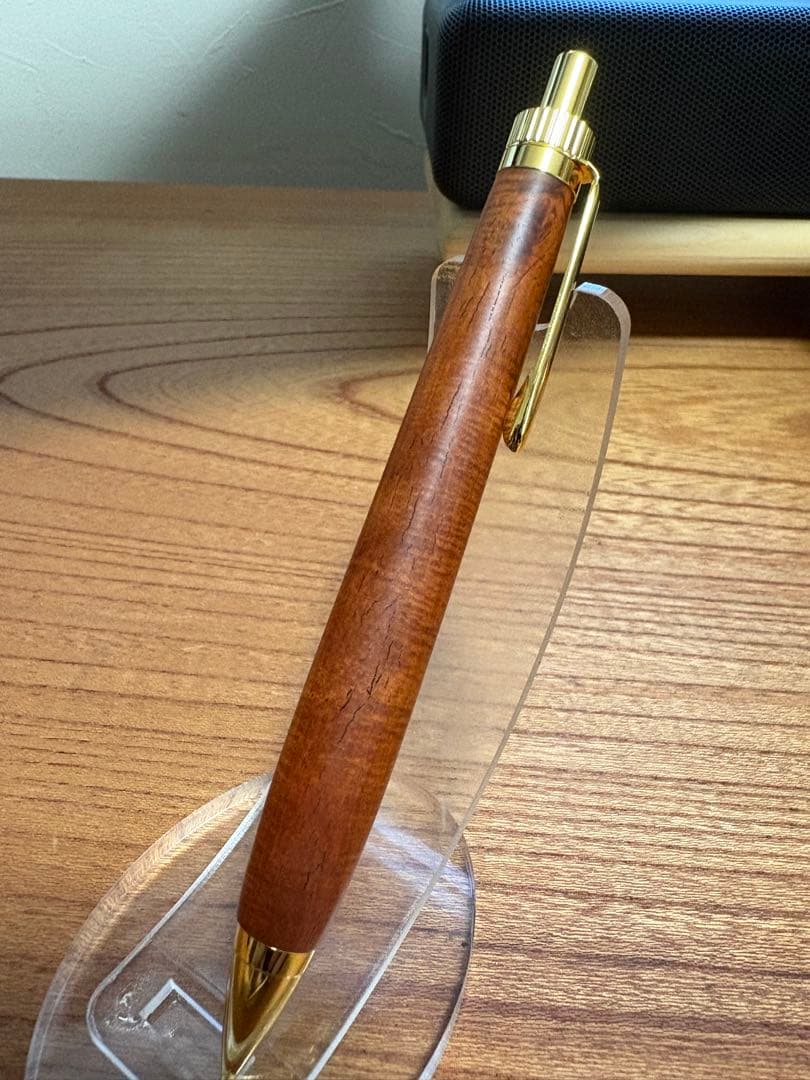 524極上　サイアミーズローズウッド　シアメース　木軸シャーペン　ボールペン