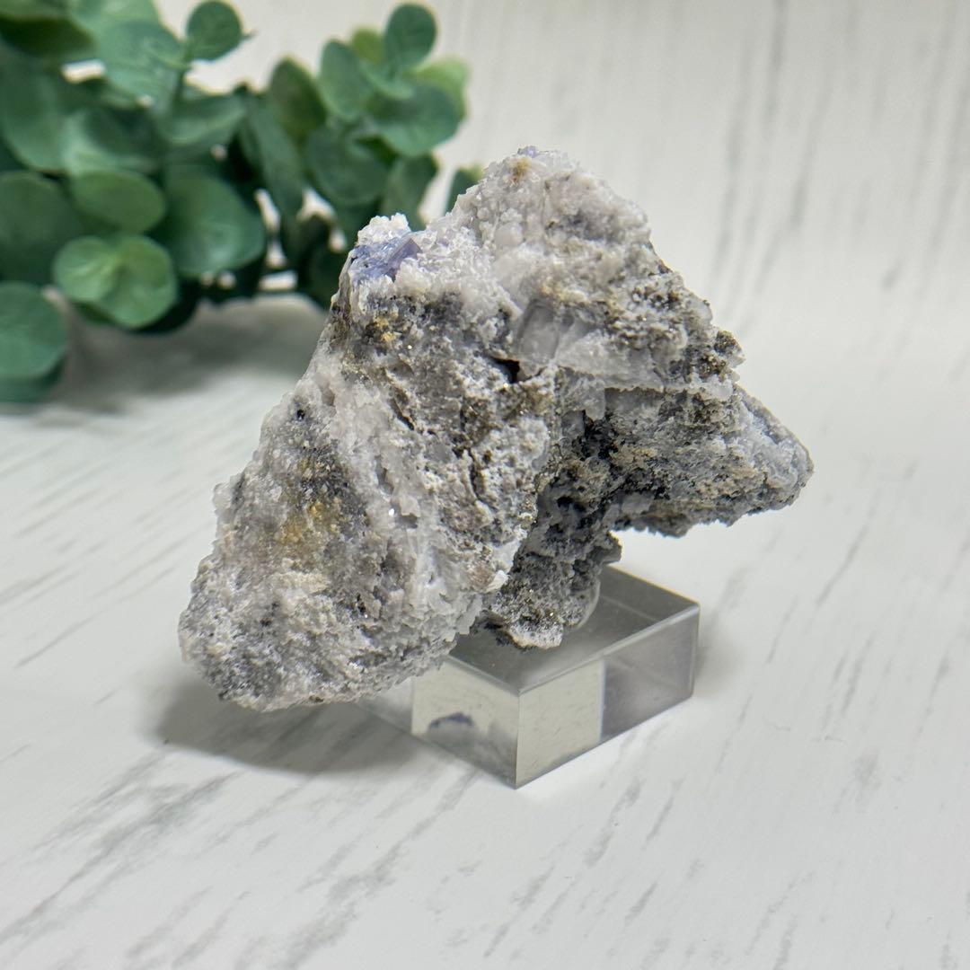 【D293】レア☆ブルー満天星 フローライト ヤオガンシャン 原石 鉱物 標本