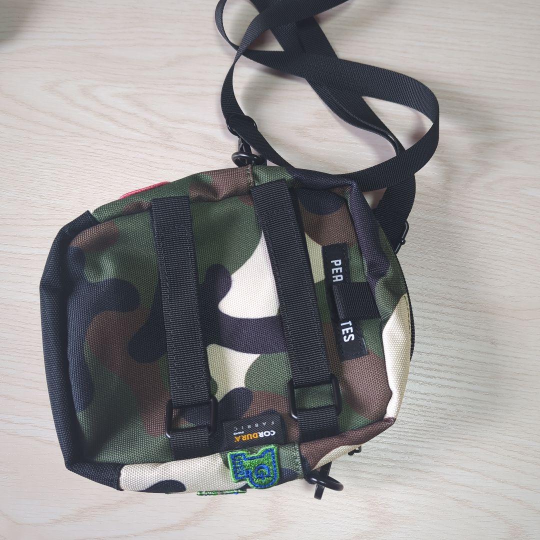 PEARLY GATES美品☆ 迷彩柄ワッペンミニショルダー ポーチ☆