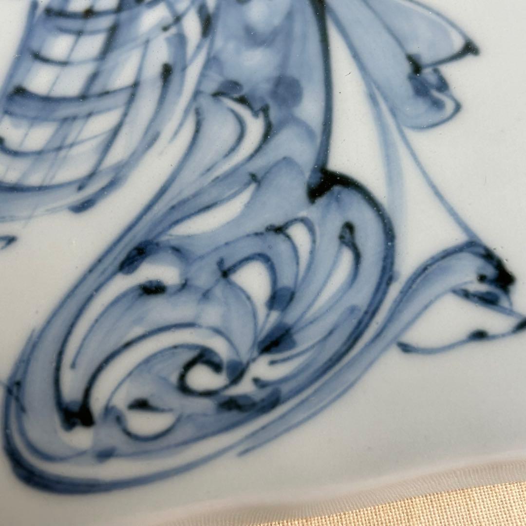 清水焼　初代村田幸之介 作 手造り 南画　貴婦人 陶額素材 陶板画 飾額