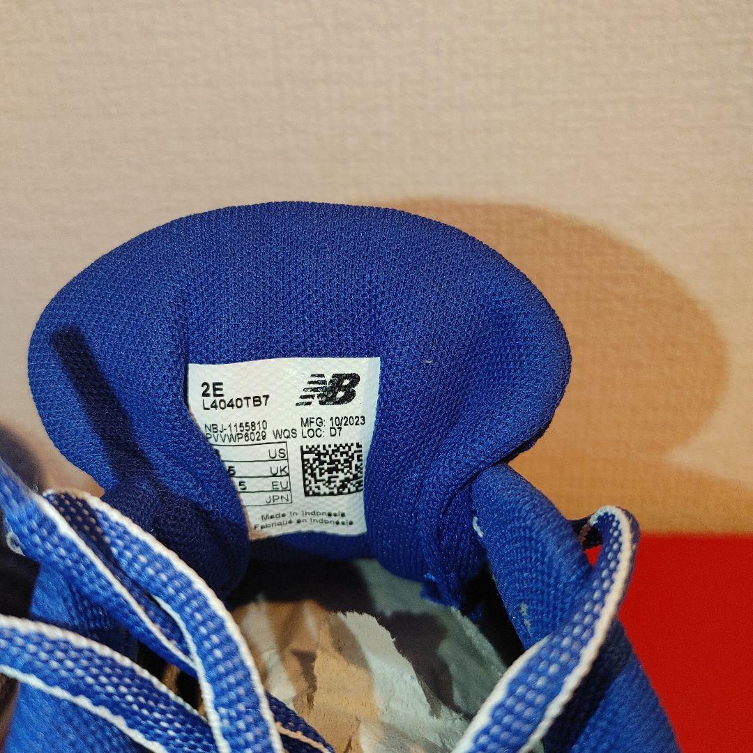 ニューバランス　野球　スパイク　24.0センチ 金具　ブルー