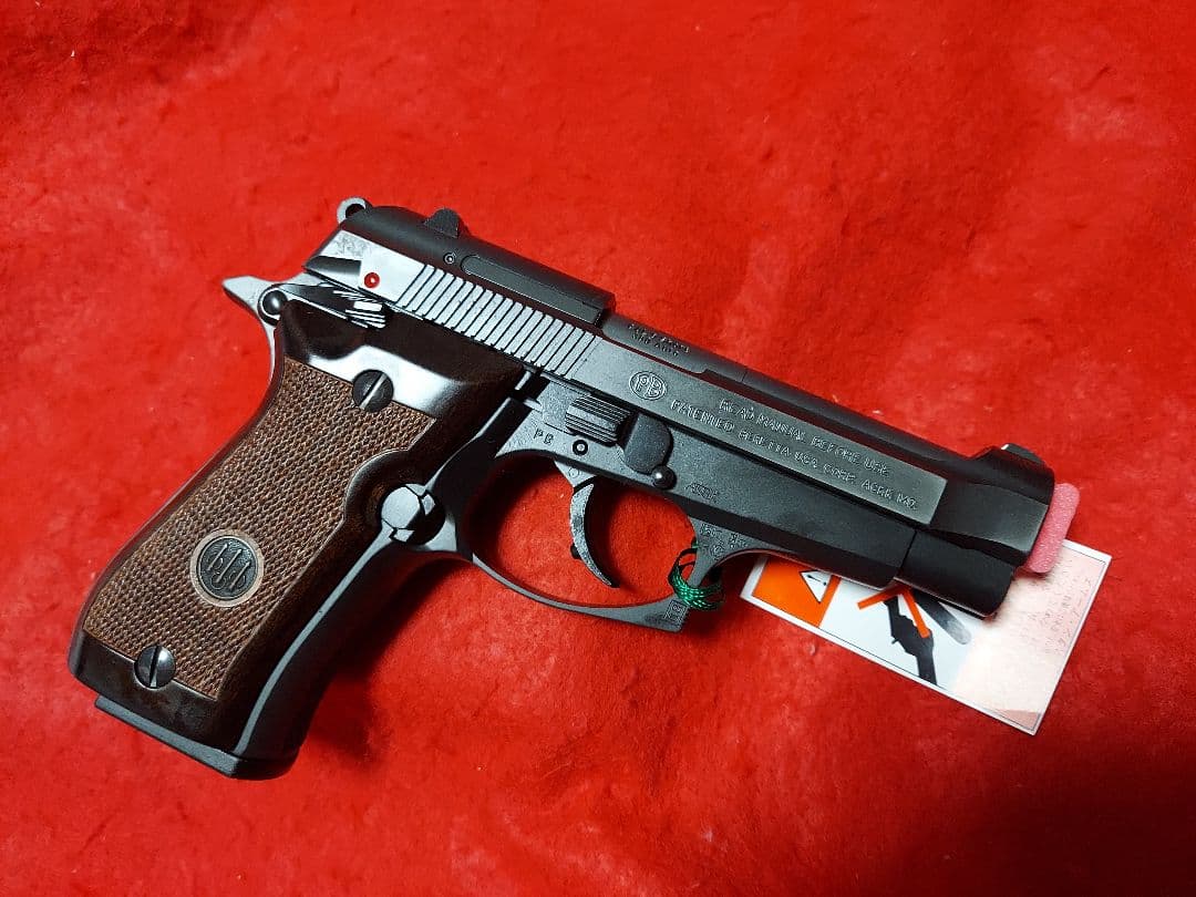 WA　ベレッタ　M84FS　カーボンブラックHW　ベレッタ社純正木製グリップ付