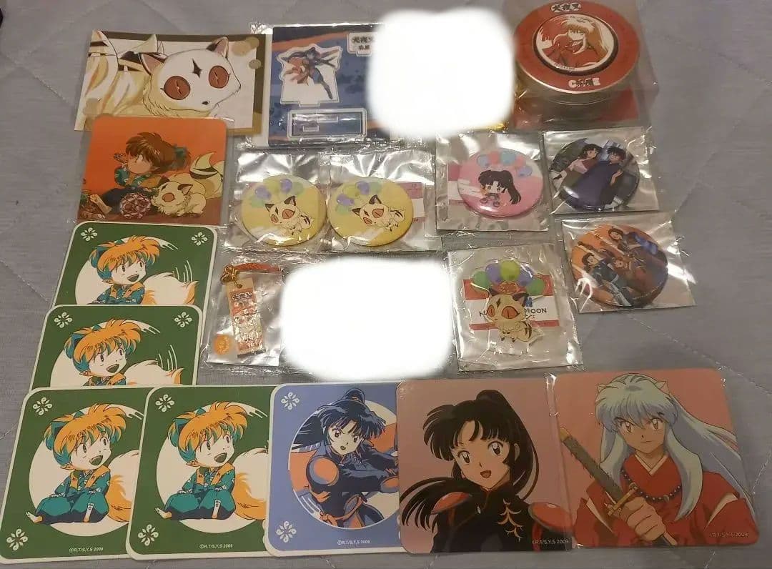 犬夜叉　缶バッジ　アクリルスタンド　コースター　ステッカー　ポストカード　特典