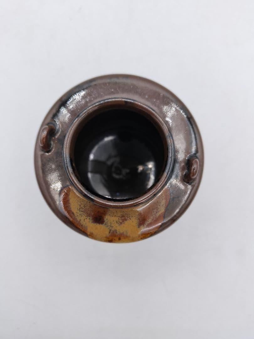 c846 茶入 笹枕写 膳所　淡海陽炎園 尋牛斎箱書 木箱 茶道具 古物