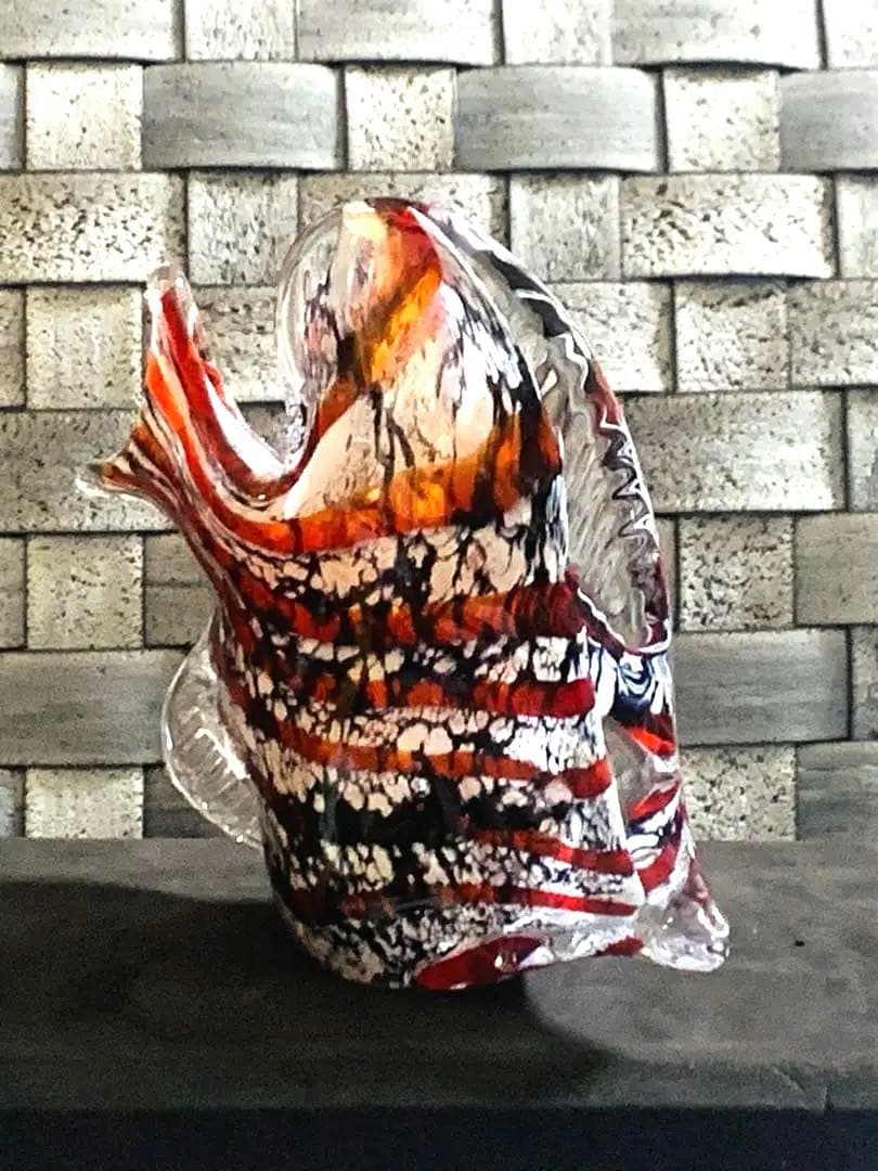 MaRcolin マルコリン ART CRYSTAL 魚ハンドメイドスウェーデン