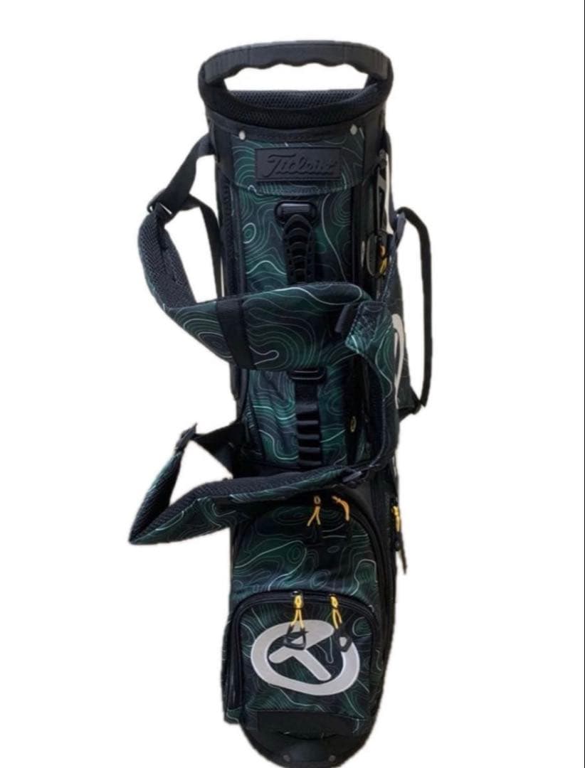 新品未使用　スコッティキャメロン　キャディバッグ　スタンド式　ブラック&グリーン