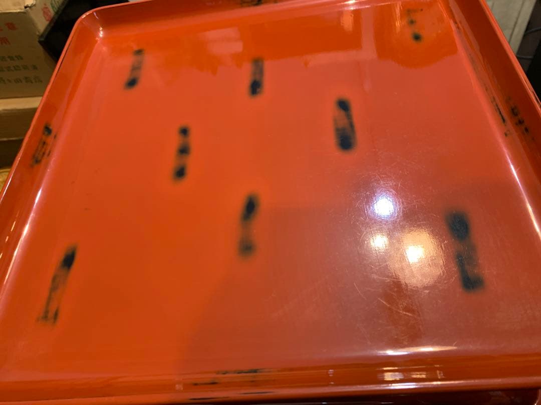 輪島塗　根来　御膳　足付膳　会席膳　５客　膳