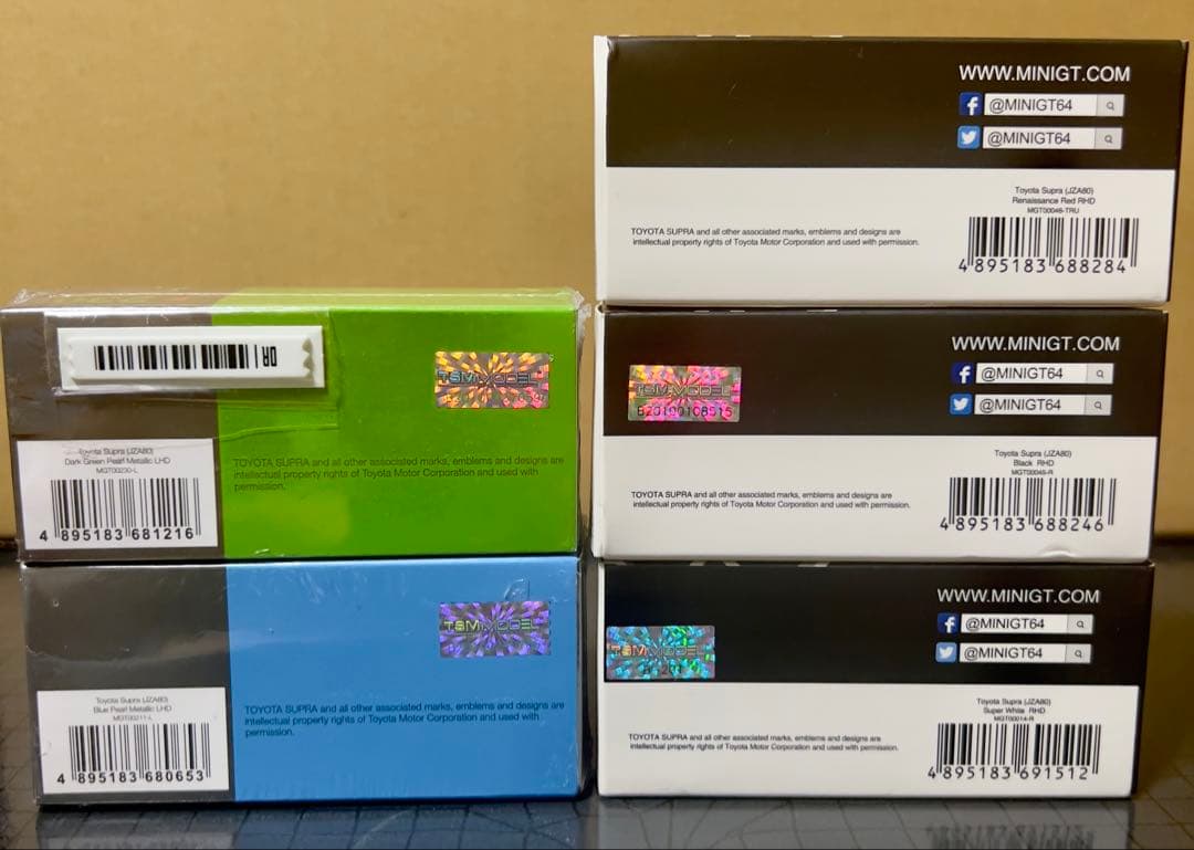MiniGT トヨタ JZA80 スープラ 5台セット