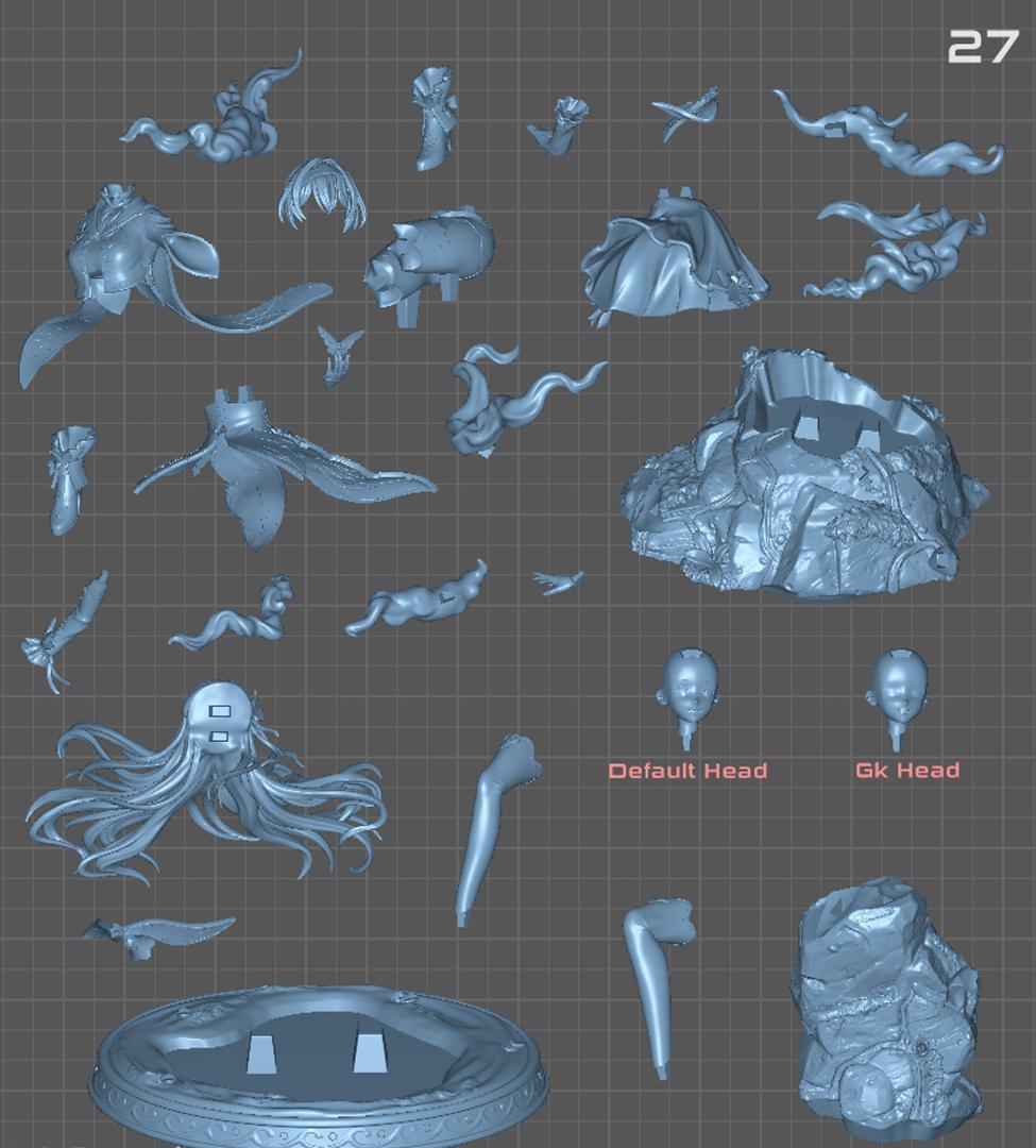 1/8 未塗装未組立 フィギュア ガレージキット【崩壊スターレイル　ホタル】