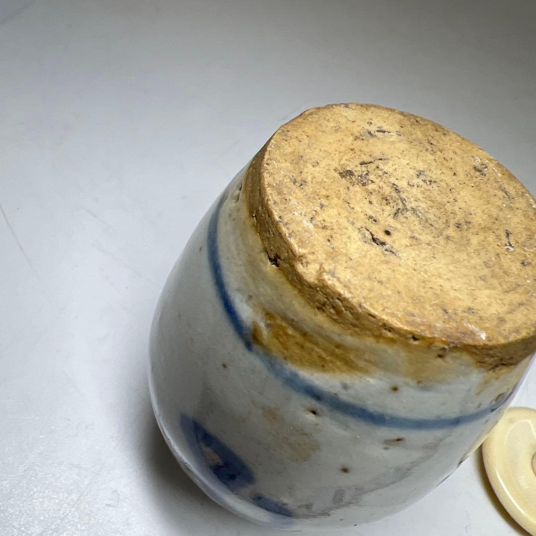 中国明時代　古染付茶入2客　高さ約7.5㎝　東Y8-0204①