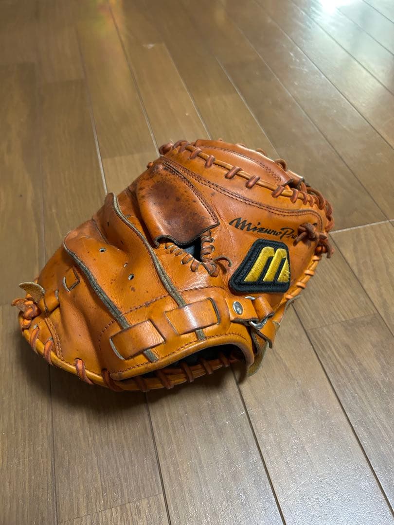 Mizuno オレンジ 硬式野球グローブ