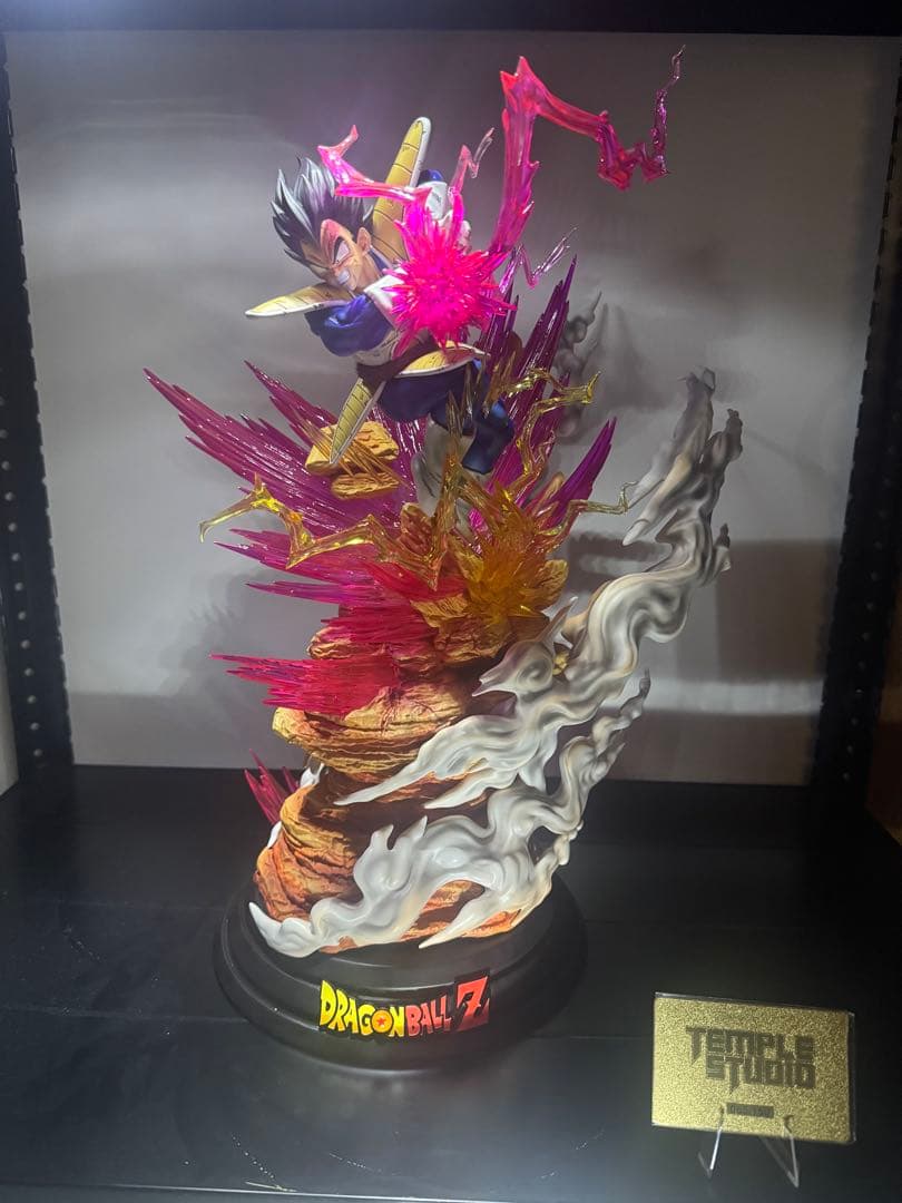 templeスタジオ　ドラゴンボールガレージキット　ベジータ　紫エフェクトver