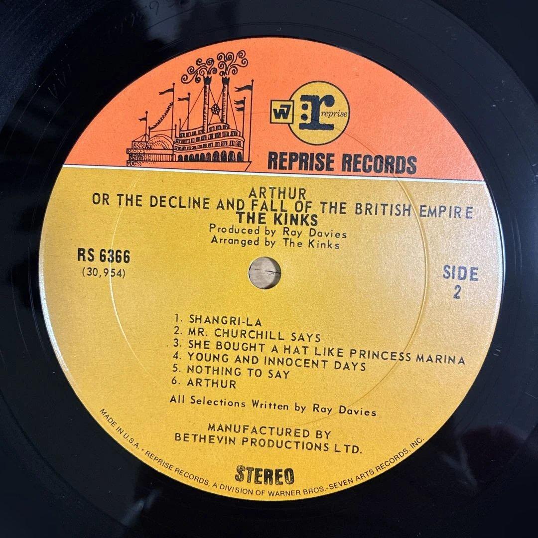 キンクス 名盤 レコード アーサー USオリジナル盤